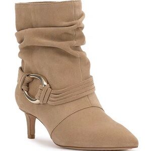 Vince Camuto Kirpa Slouch Suede O-Ring Booties 8 1/2